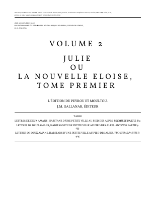 Couverture de Rousseau - Oeuvres 02 - Julie ou la nouvelle Éloïse 1 (rousseauonline)